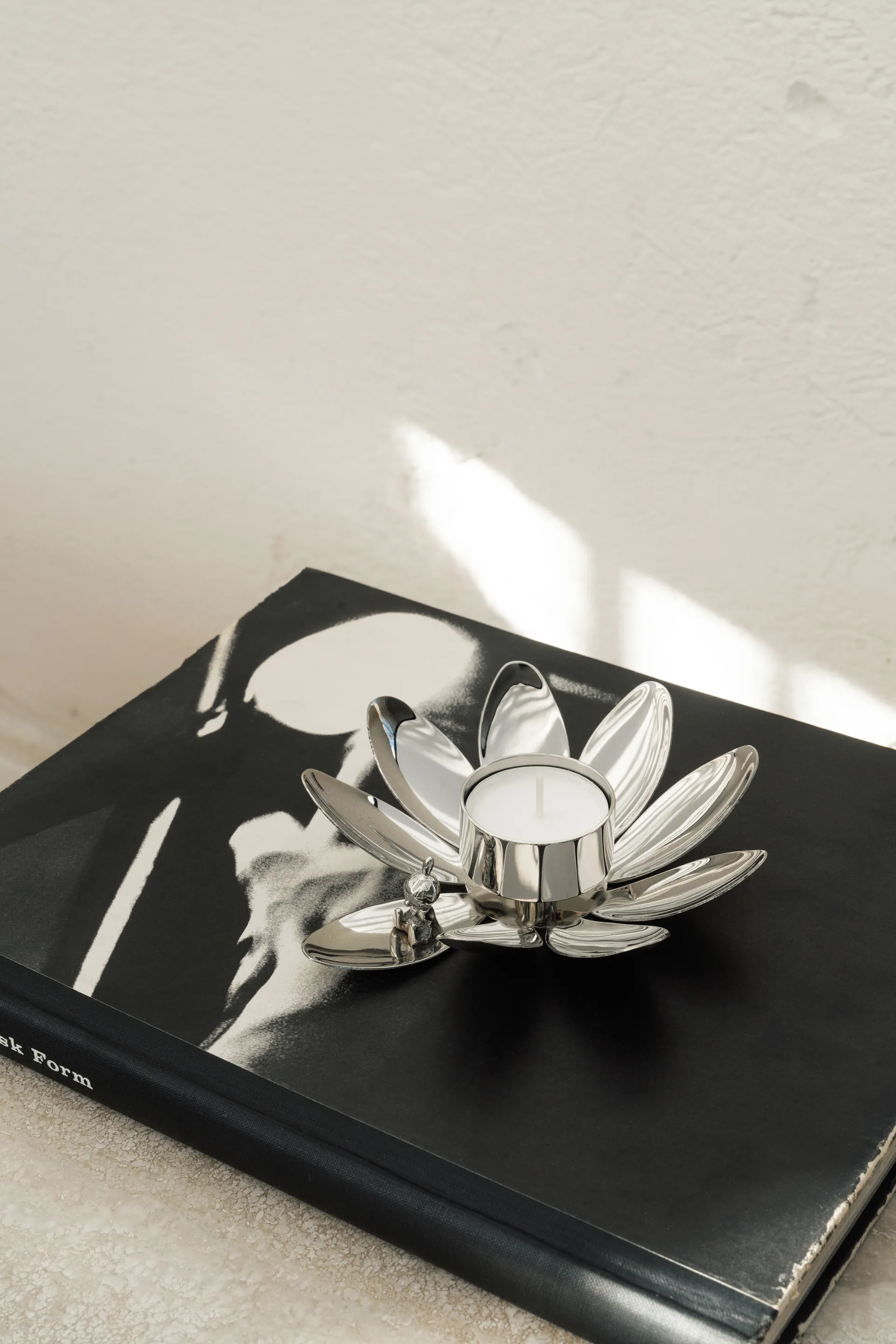 Hilke X Mumin Lille My lysestake, Forkrommet messing Hilke Collection