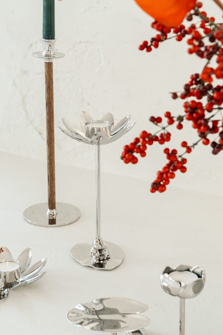 Hilke X Mumin Lille My lysestake, Forkrommet messing Hilke Collection
