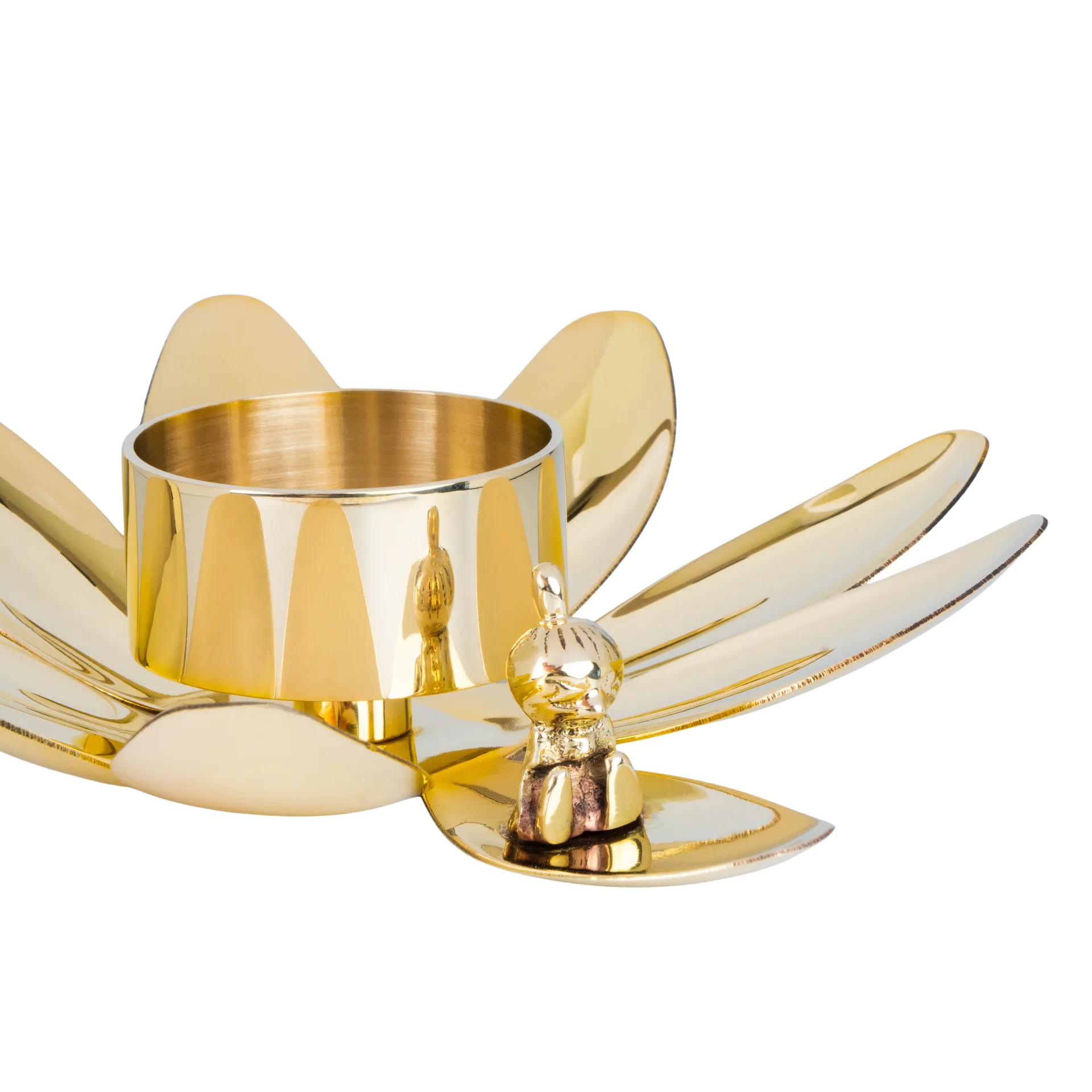 Hilke X Mumin Lille My lysestake, Messing Hilke Collection