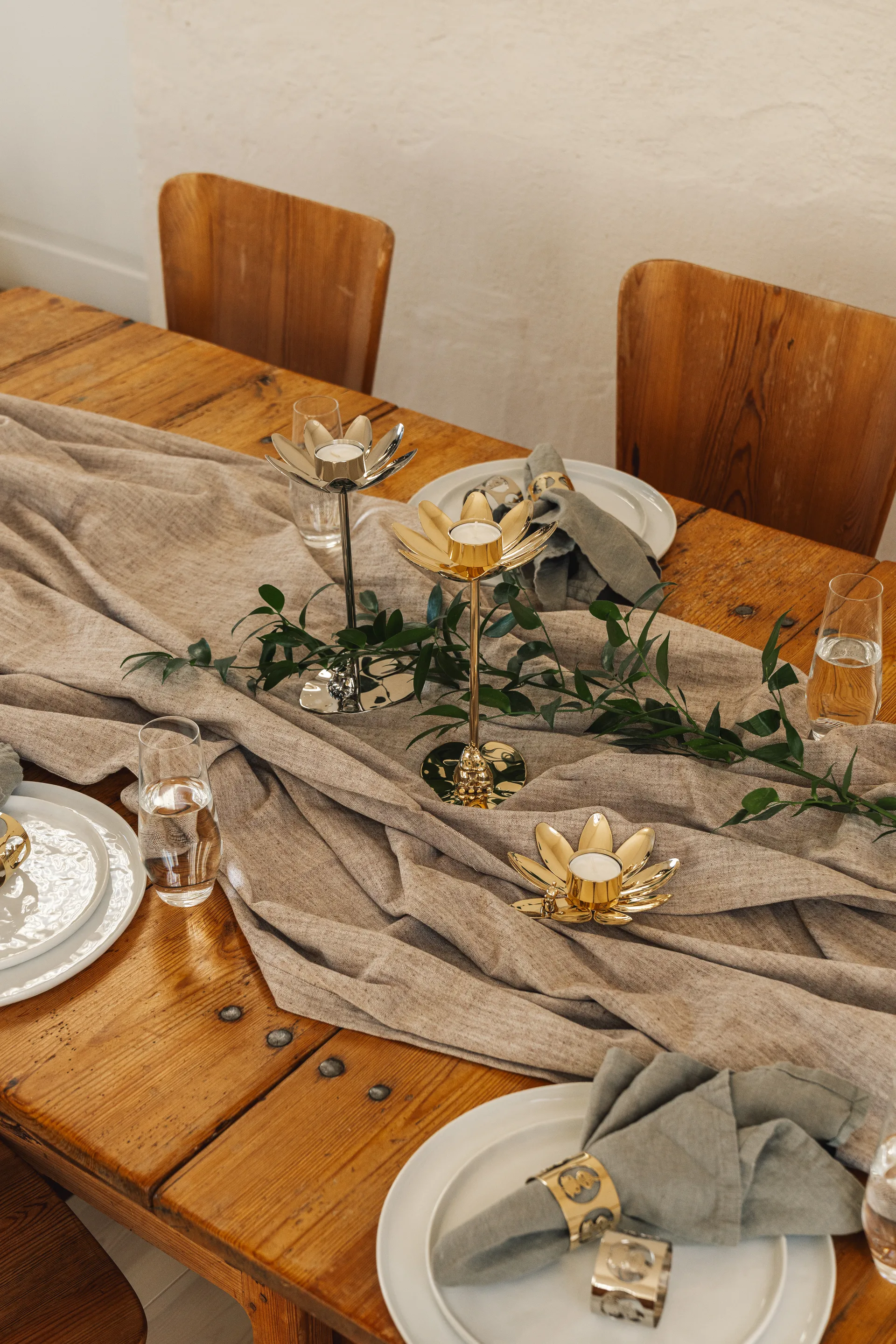 Hilke X Mumin Lille My lysestake, Messing Hilke Collection