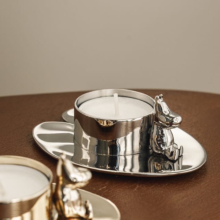 Hilke X Mumin No.3 lysestake, Forkrommet messing Hilke Collection
