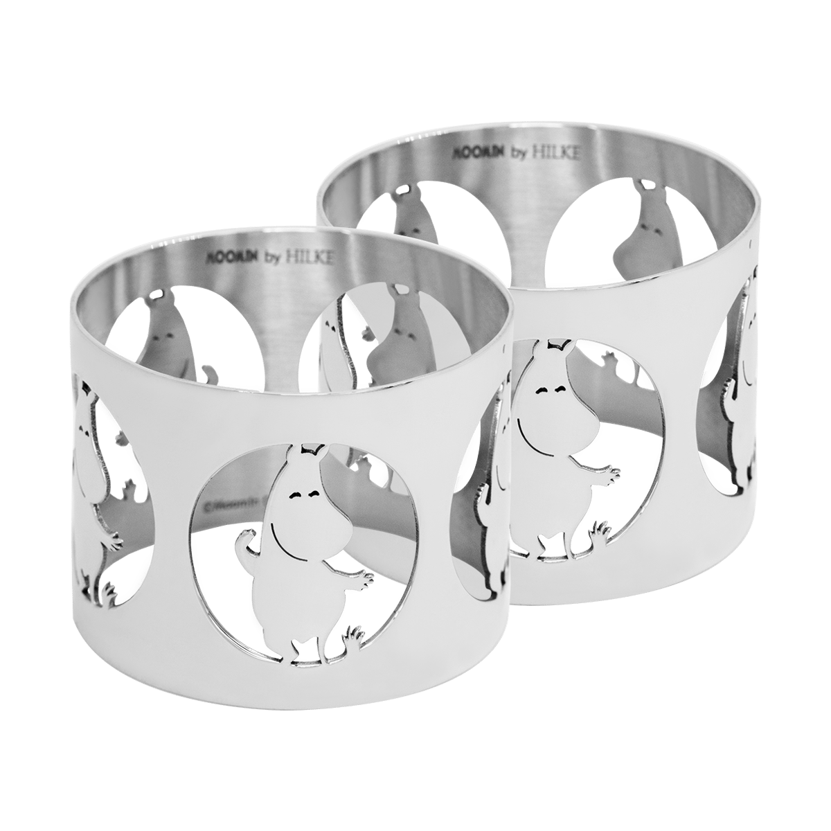 Hilke Collection Hilke X Mummitrollet serviettringer Mumintrollet 2-pk Forniklet messing