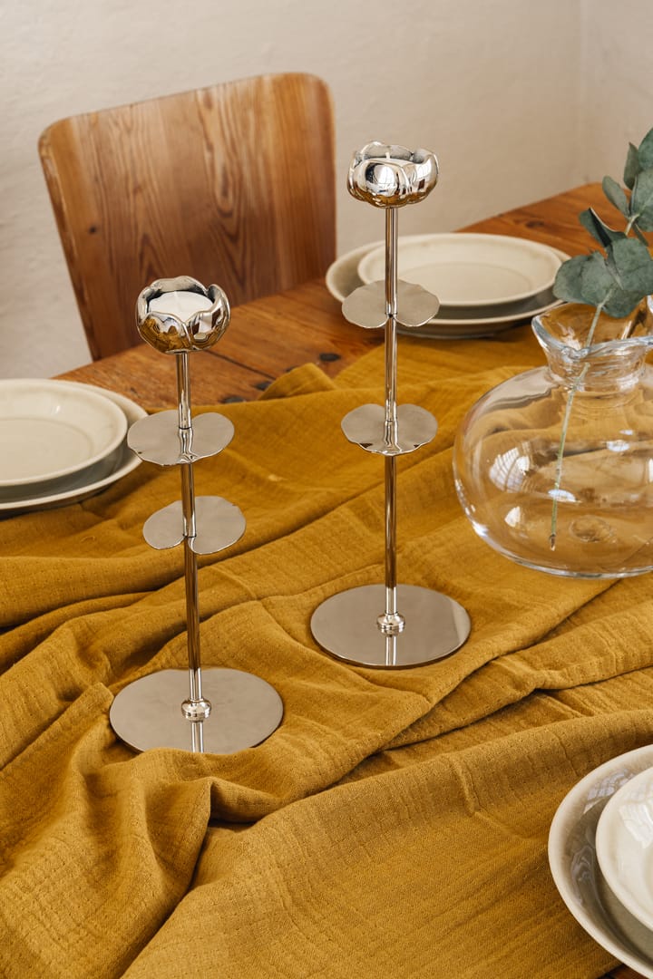 Ninfea Alta lysestake 35 cm, Forkrommet messing Hilke Collection