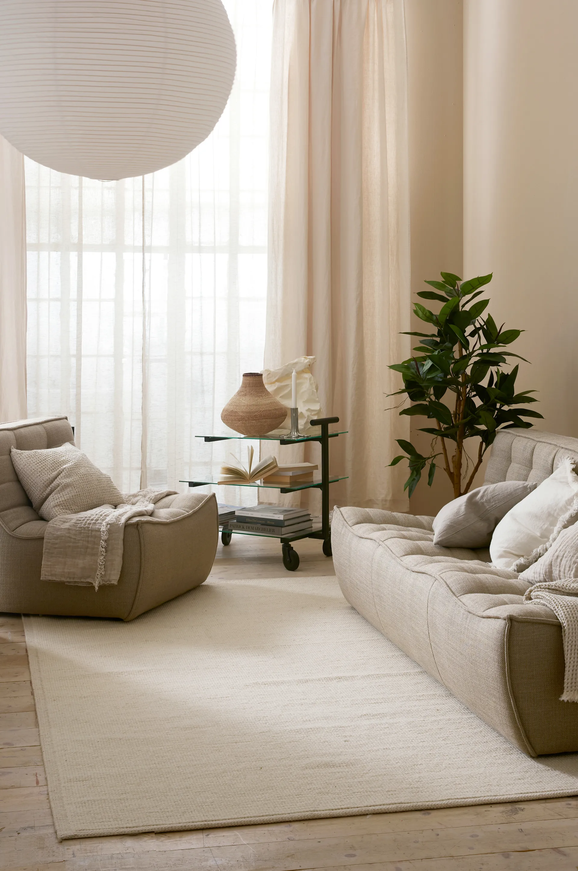 Angeline pledd 130 x 170 cm, Oatmeal Himla