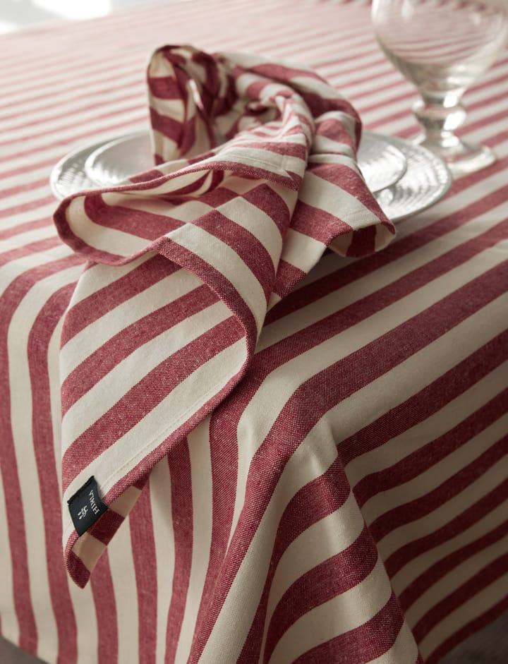 Bretagne stoffserviett 50x50 cm 4-pack, Deep red Himla