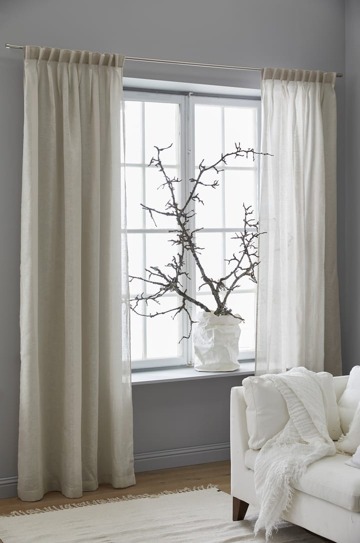Dalsland gardin med leggbånd 145x250 cm, Oatmeal Himla