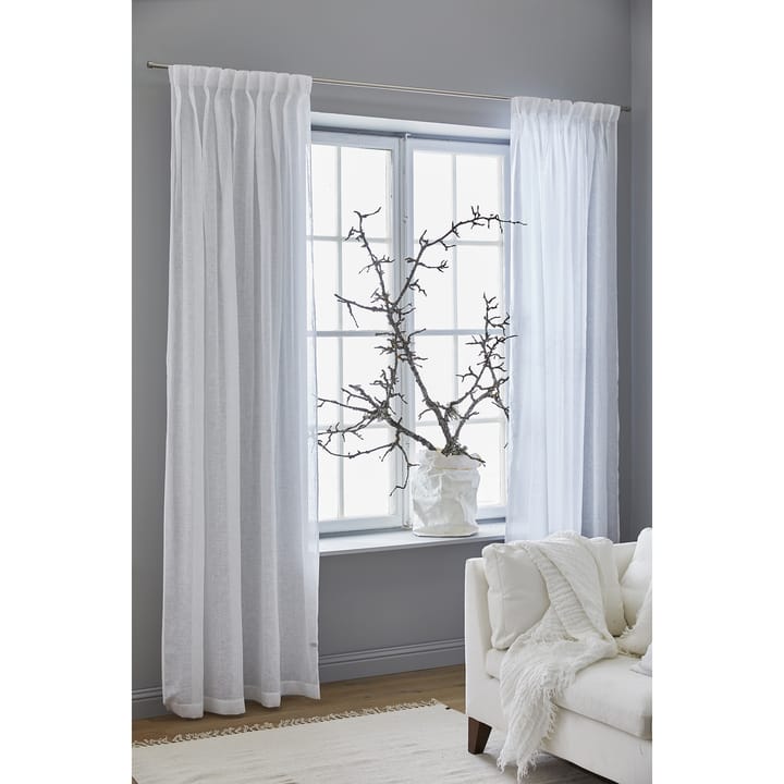 Dalsland gardin med leggbånd, optical white Himla