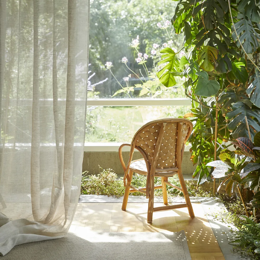 Dalsland gardin, mother of pearl, rynkebånd og kanal Himla