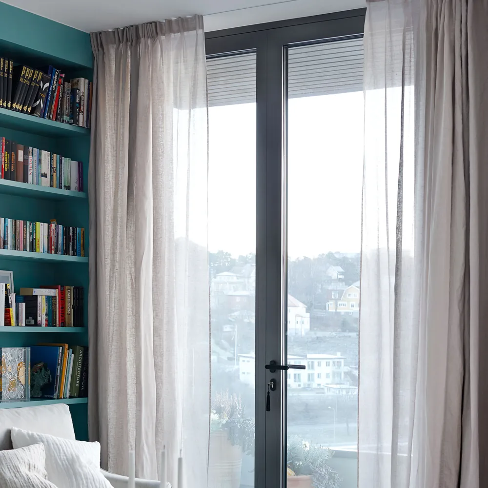 Dalsland gardin, mother of pearl, rynkebånd og kanal Himla