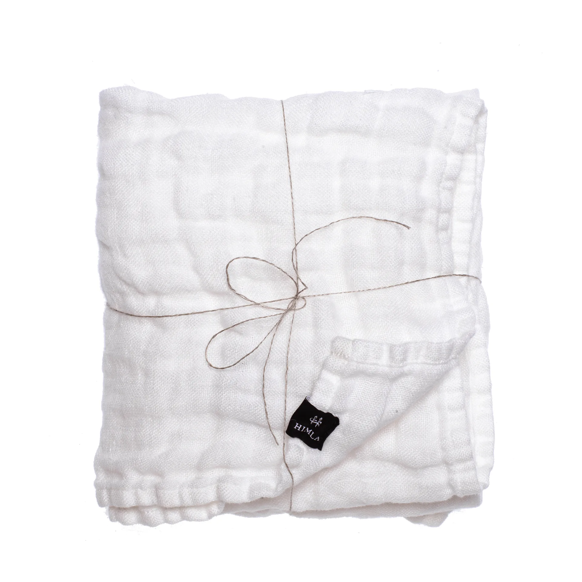 Hannelin babypledd 60 x 110 cm, White-white Himla