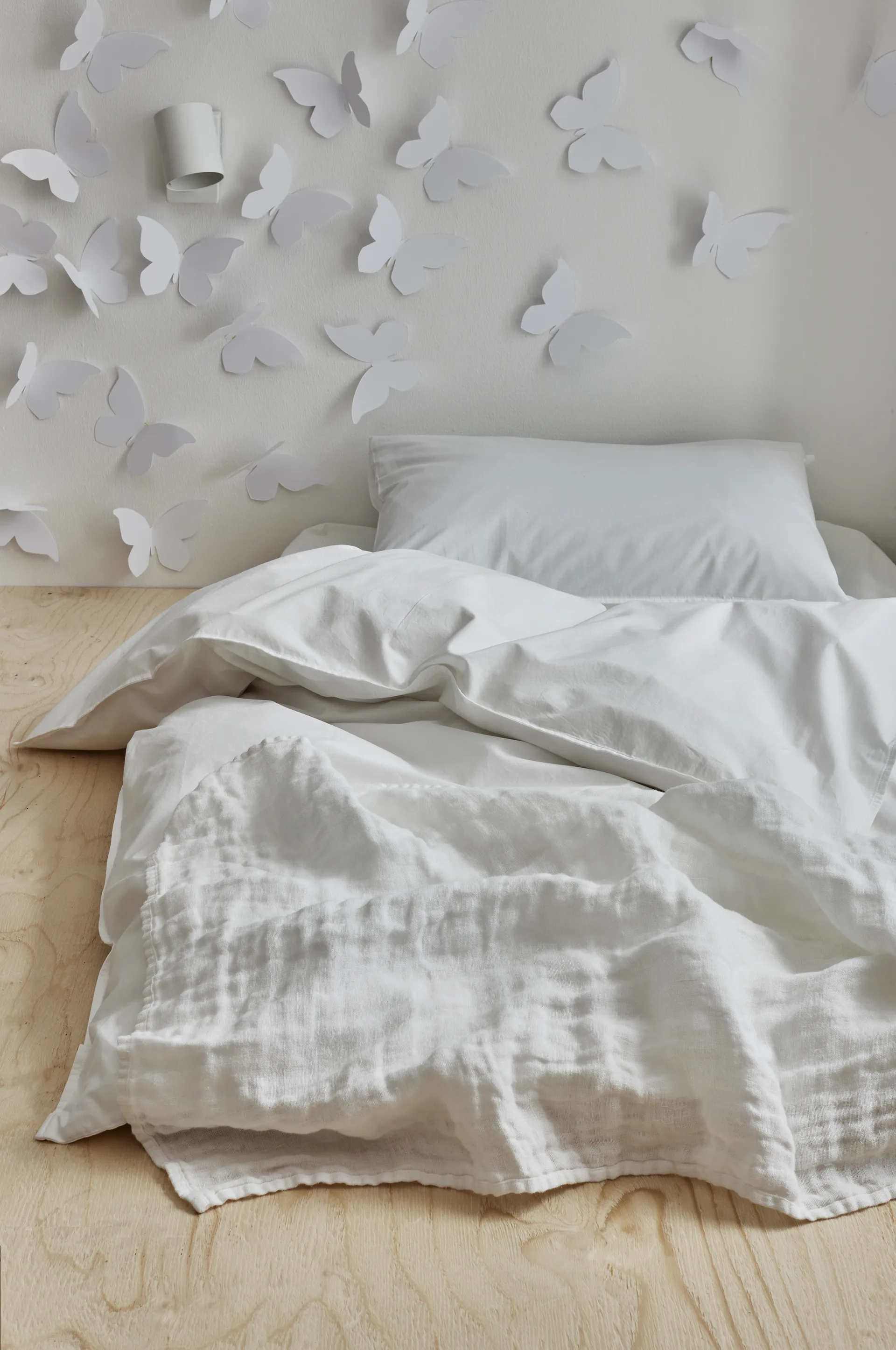 Hannelin babypledd 60 x 110 cm, White-white Himla