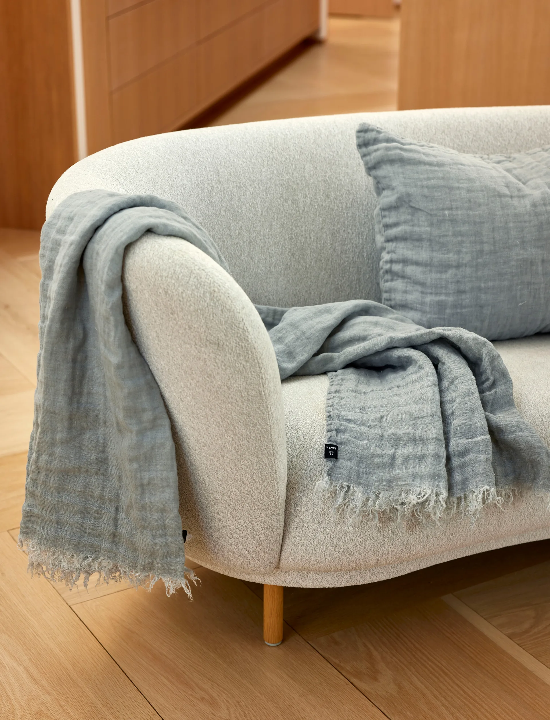 Hannelin pledd 130c170 cm, Cloudy sky Himla