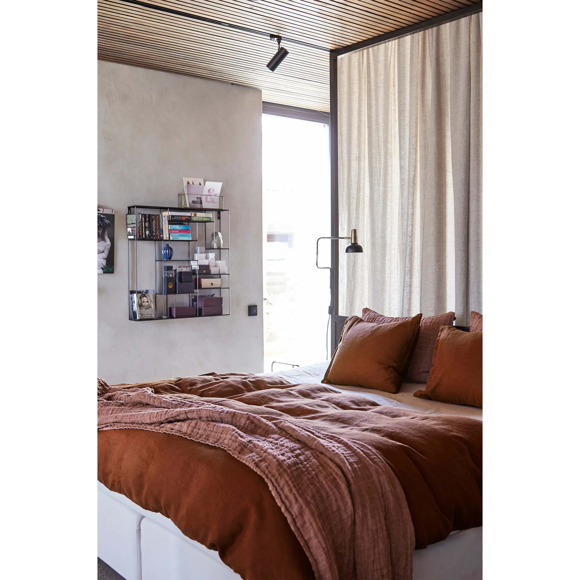 Hannelin sengeteppe rust 'n rose (brun), 160 x 260 Himla