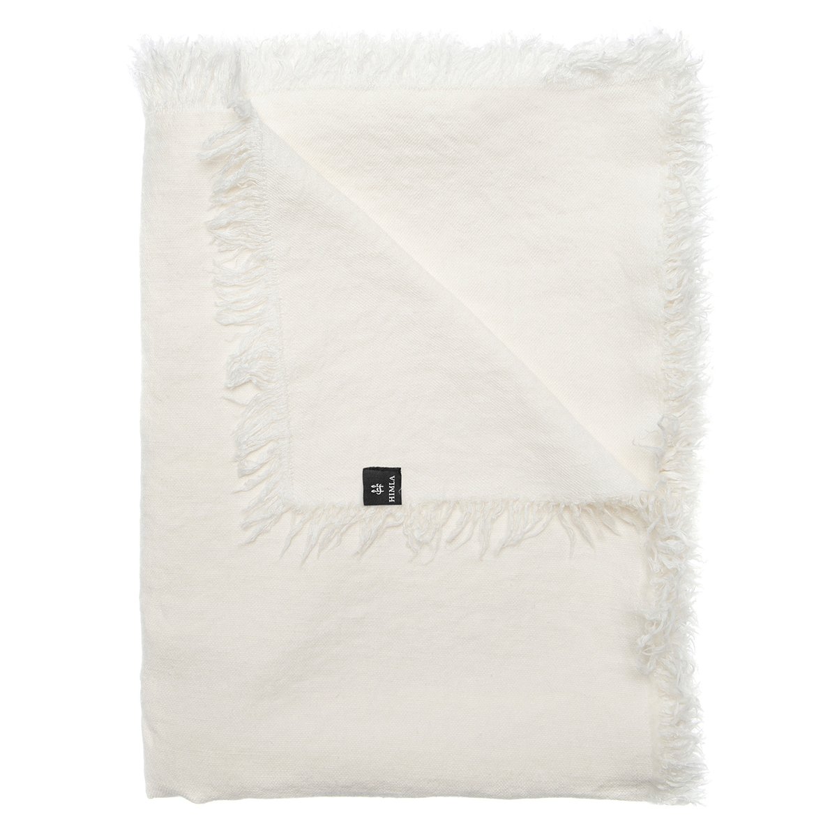Merlin pledd i lin 130x170 cm Off-white (hvit)