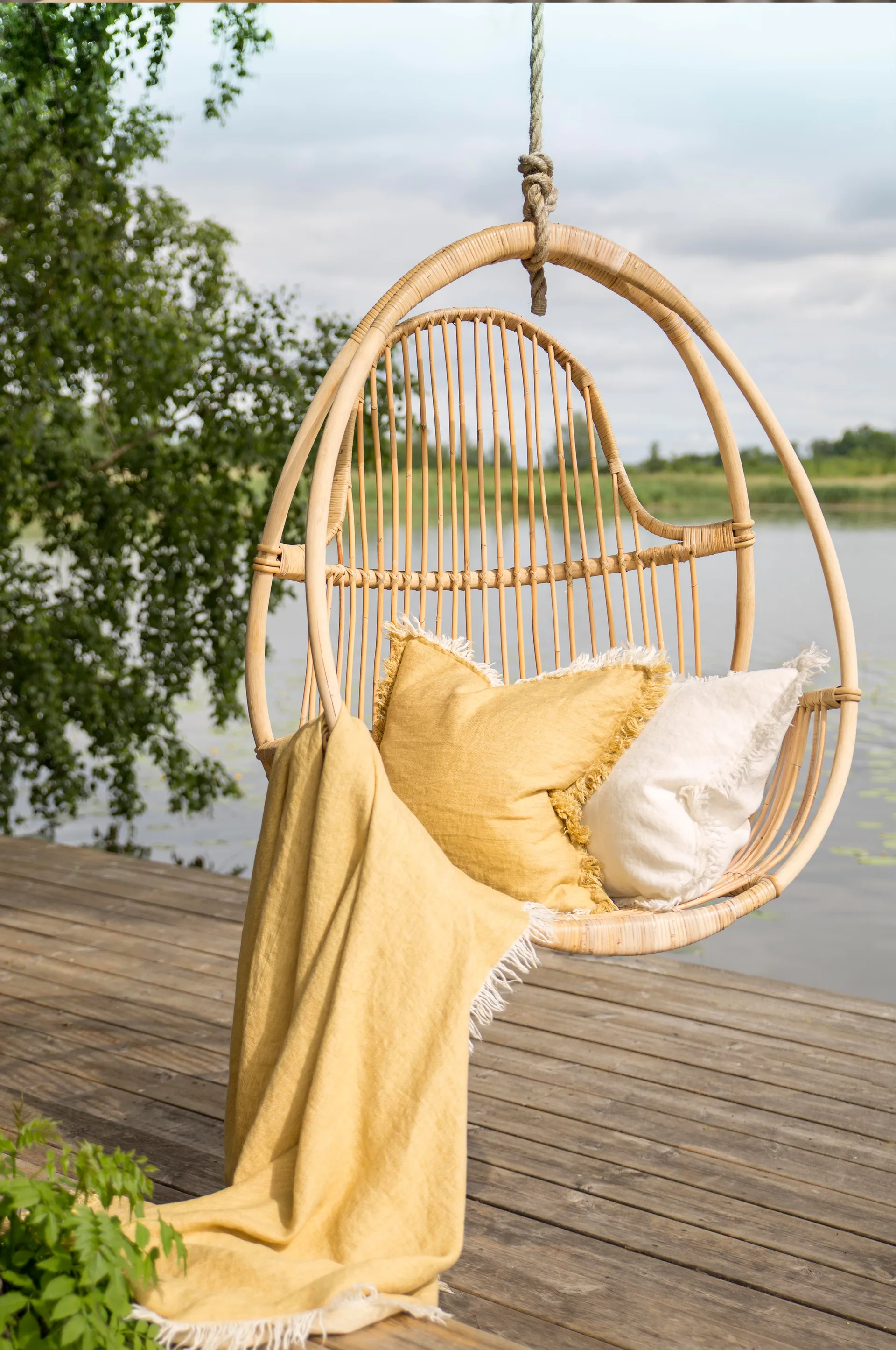 Merlin putetrekk 50x50 cm, Honey (gul) Himla