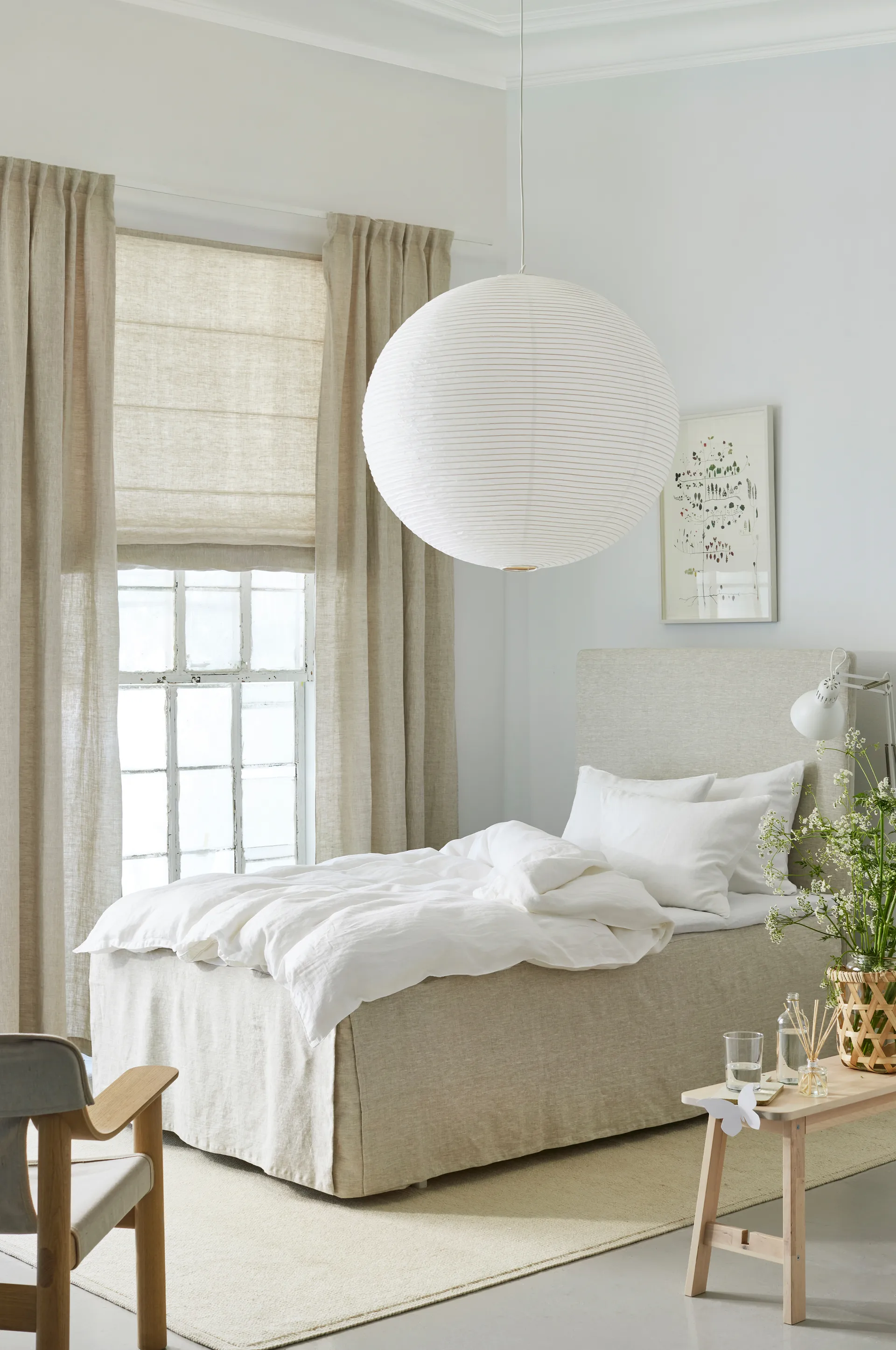 Miramar liftgardin 160 x 180 cm, Oatmeal Himla