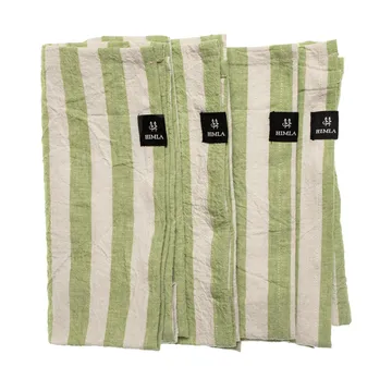 Riviera tøyserviett 45x45 cm 4-pakning - Papaya - Himla