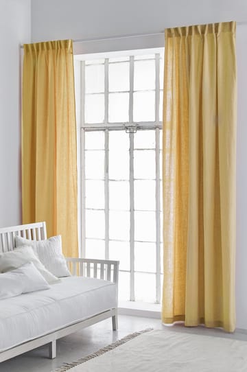 Sunrise gardin med plissébånd 140x250 cm - Honey (gul) - Himla
