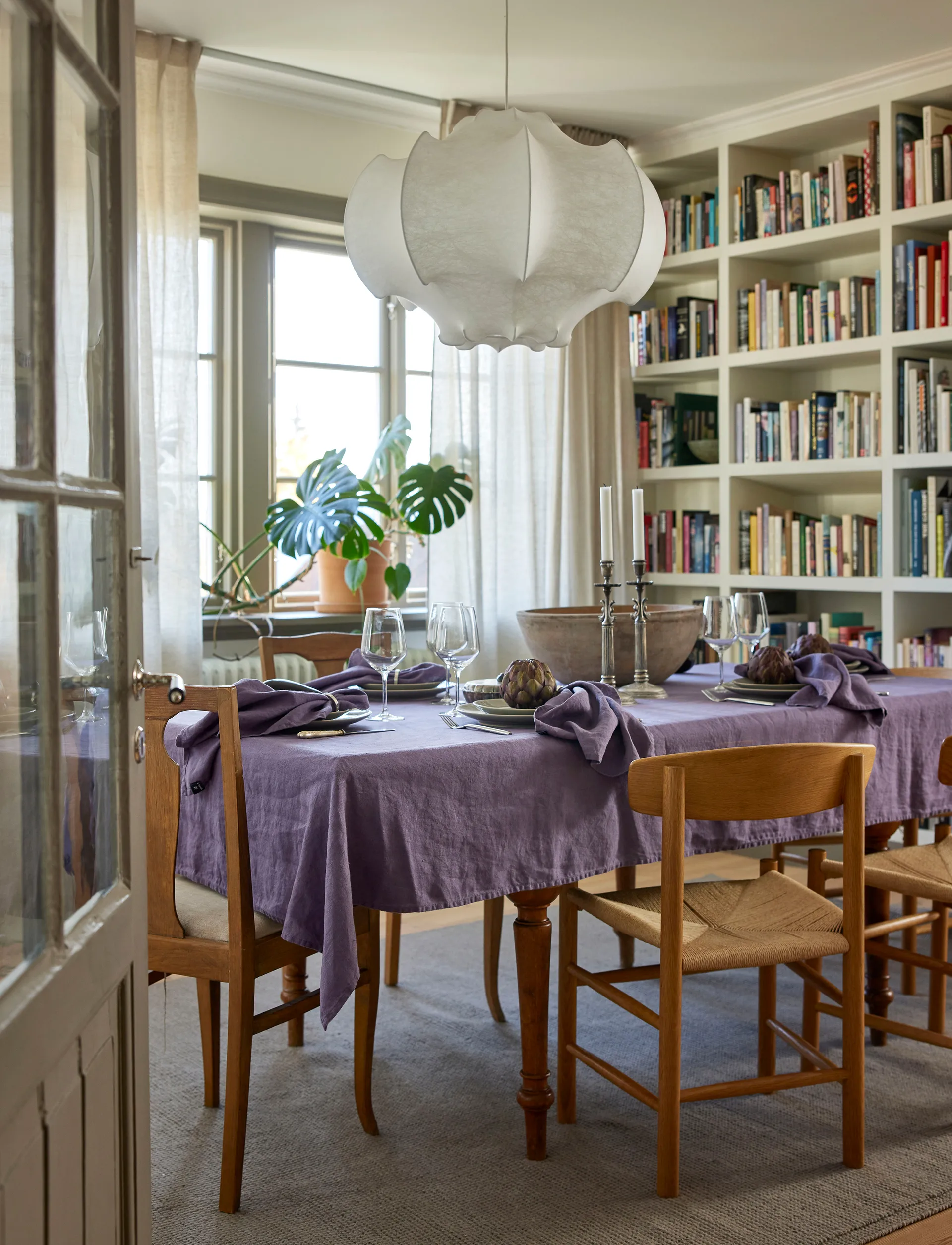 Sunshine bordduk, Lavender, 145x250 cm Himla