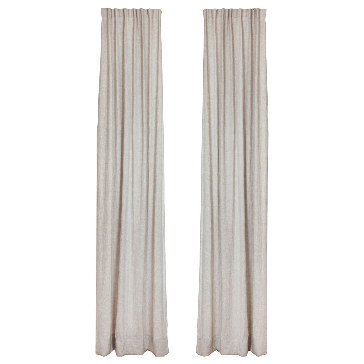 Bilde av Himla Sunshine gardin med rynkebånd 140x290 cm Oatmeal (natur)
