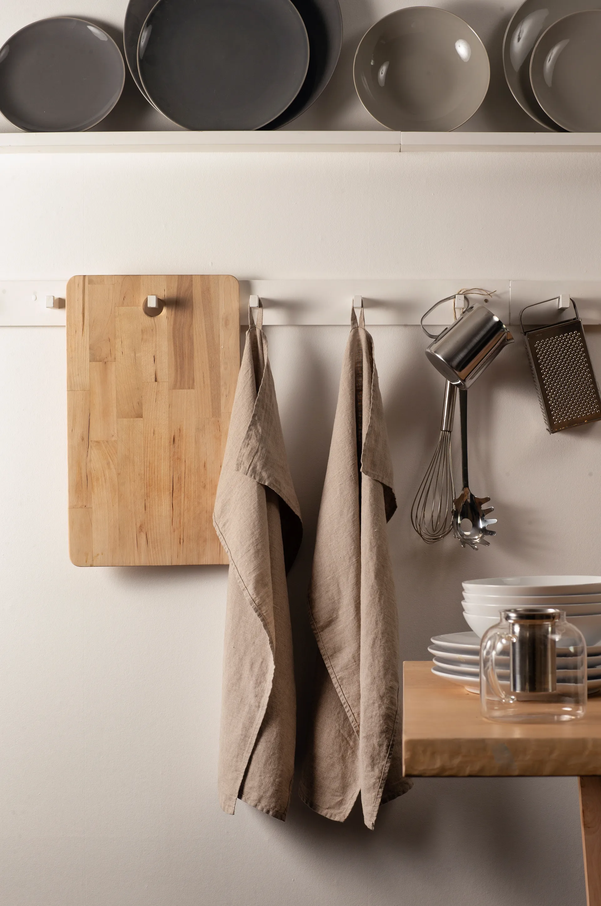 Sunshine kjøkkenhåndkle 2-pakning, Natural Himla