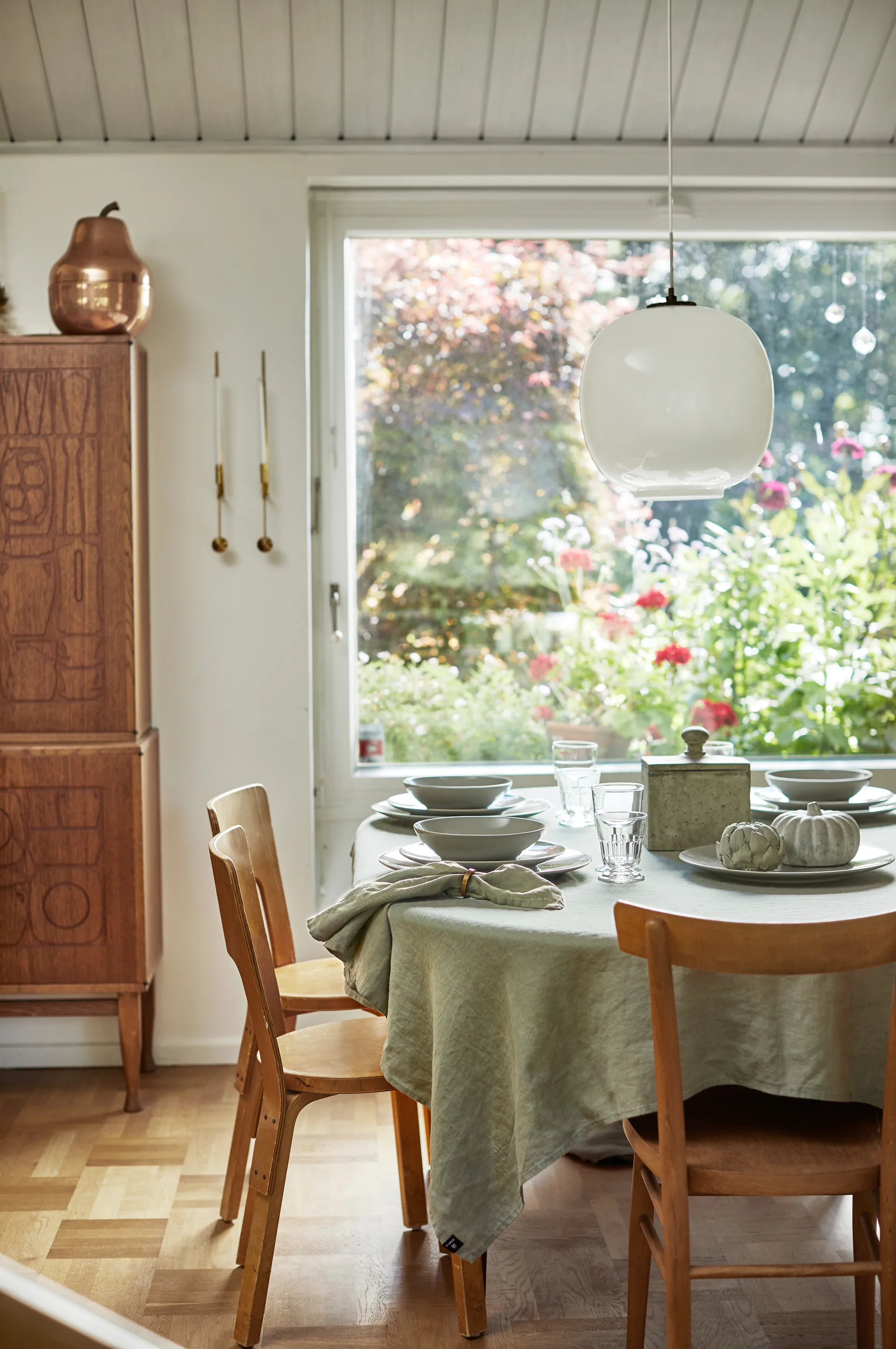 Sunshine serviett 4-pakning, Sage Himla