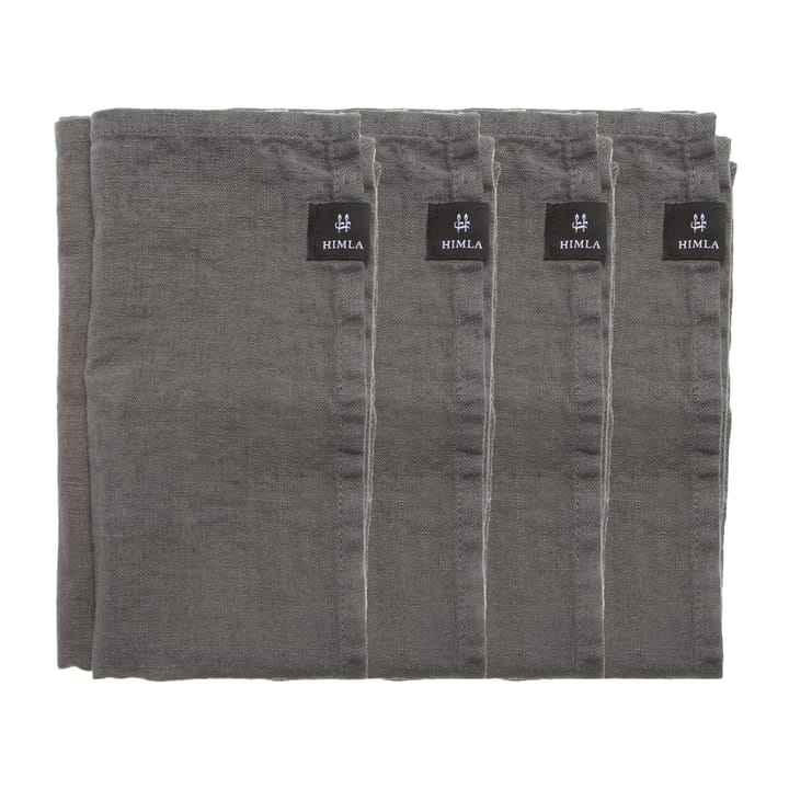 Sunshine serviett 4-pk - Charcoal (mørk grå) - Himla