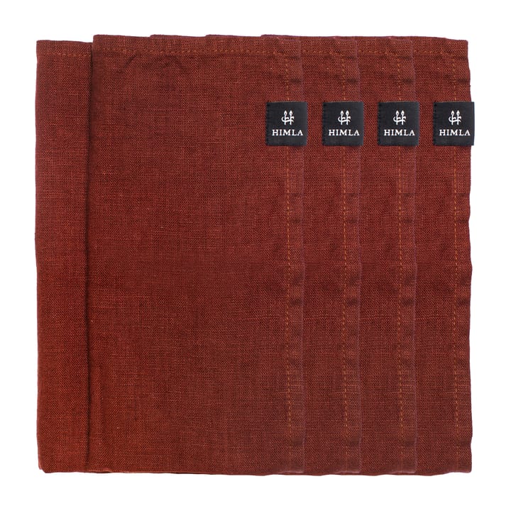 Sunshine serviett 4-pk, Lingonberry (rød) Himla