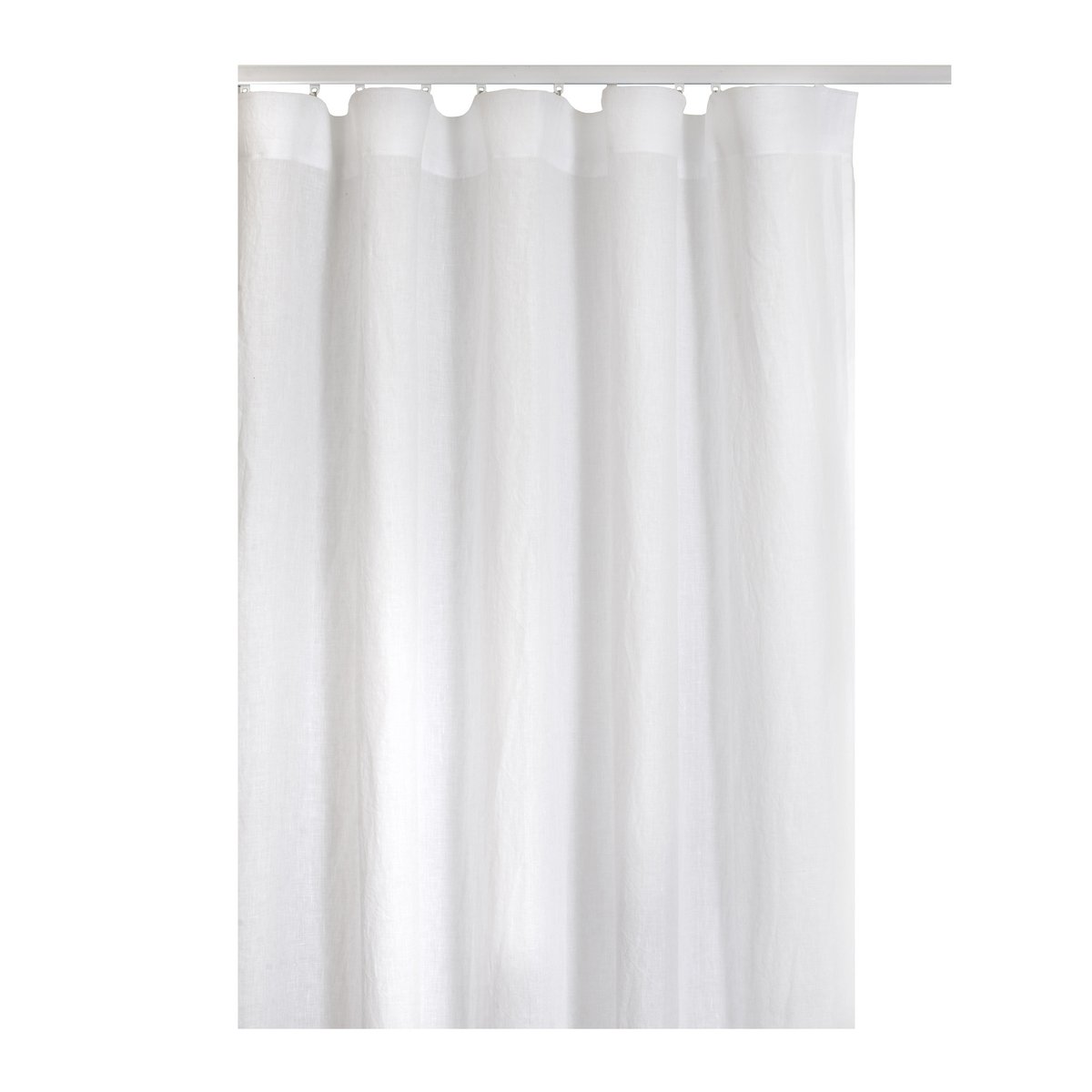 Himla Twilight gardin med rynkebånd 140x290 cm White