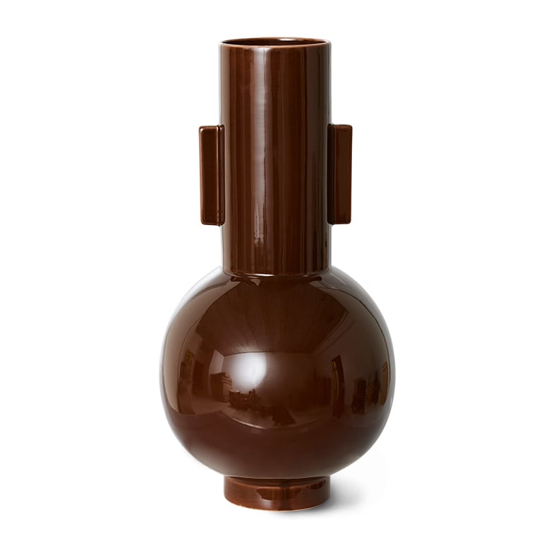 Bilde av HK Living Ceramic vase large 425 Espresso