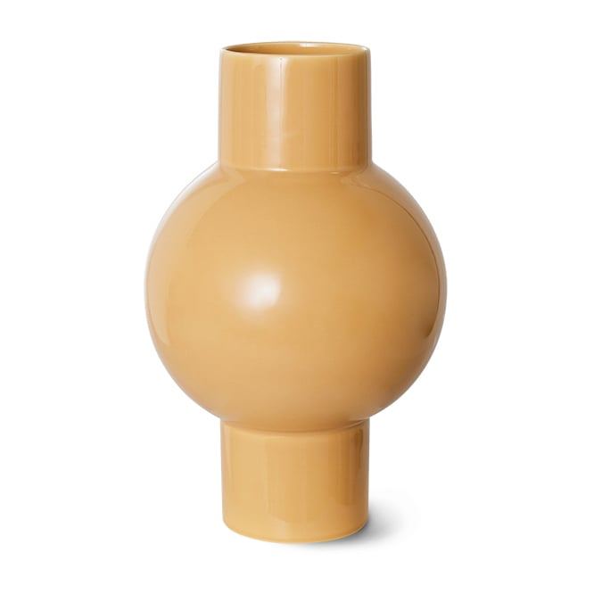 Bilde av HK Living Ceramic vase medium 32 cm Cappuccino