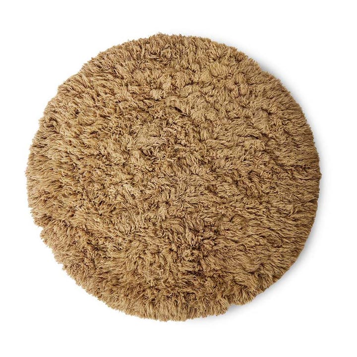 Fluffy teppe rund - Ø 200 cm, caramel - HK Living