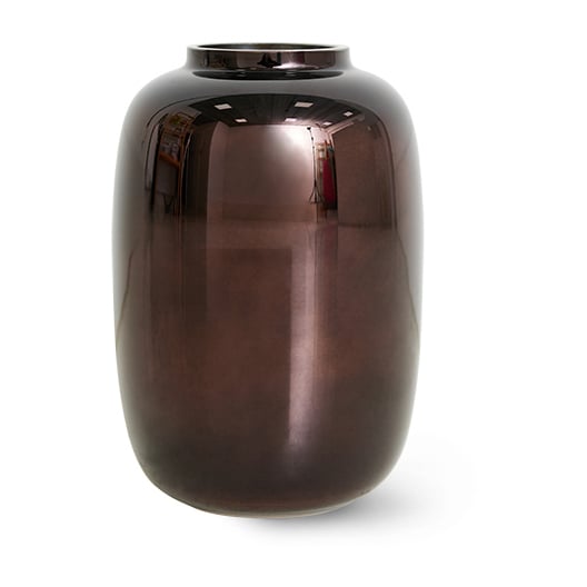 Bilde av HK Living Hkliving glassvase chrome 202 cm Brown metallic