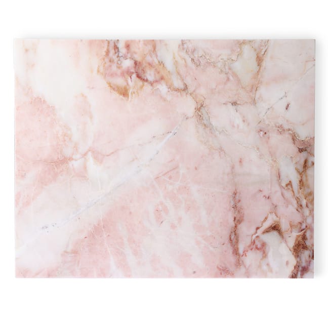 HKliving marmor skjærefjøl 50x40 cm - Rosa - HK Living
