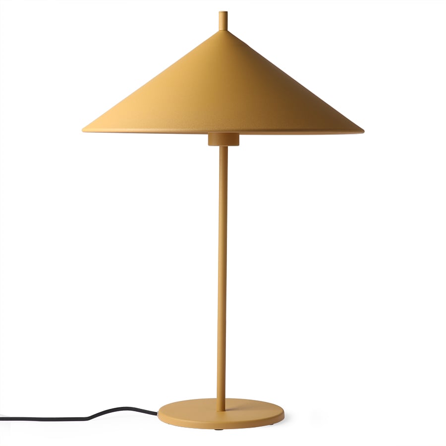 Bilde av HK Living Triangle bordlampe L Matt ochre