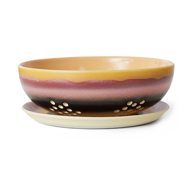 HKliving 70's berry bolle Ø17,3 cm Sunset