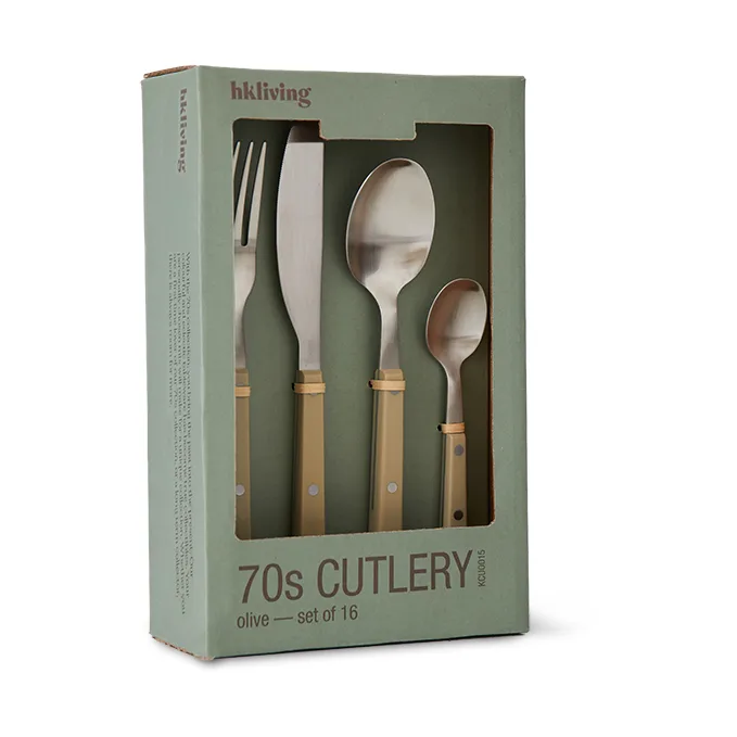 70's bestikksett 16 deler, Olive HKliving