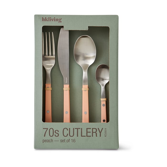 70's bestikksett 16 deler - Peach - HKliving