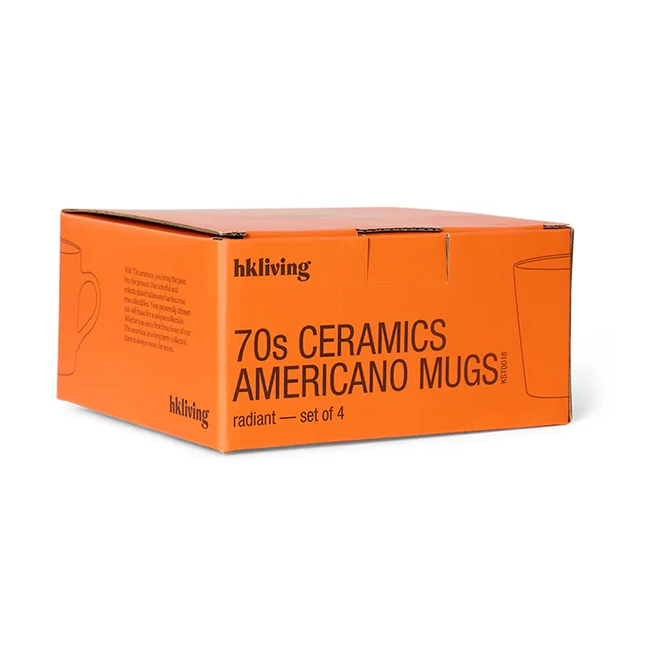 70's ceramics Americano Krus 4-pakning 26 cl, Radiant HKliving