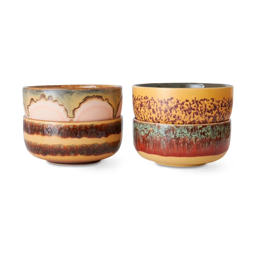 70's dessertbolle 4-pakning, Harbour HKliving