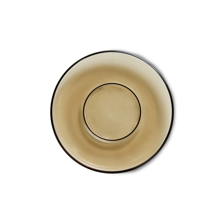 70's glassware kaffefat Ø 10,6 cm 4-pakning, Mud brown HKliving