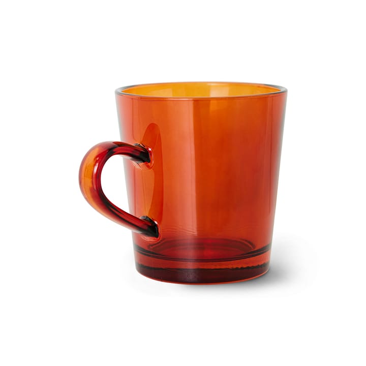 70's glassware kaffekopp 20 cl 4-pakning - Amber brown - HKliving