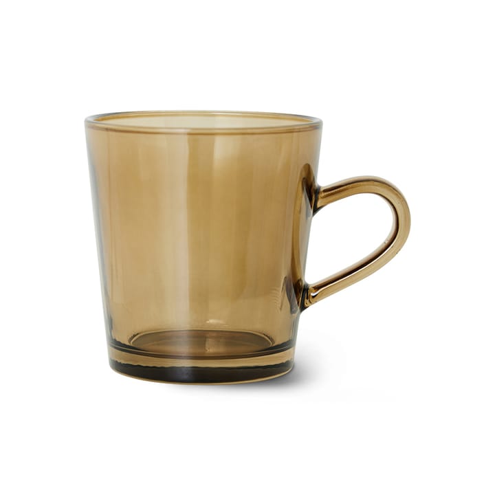 70's glassware kaffekopp 20 cl 4-pakning - Mud brown - HKliving