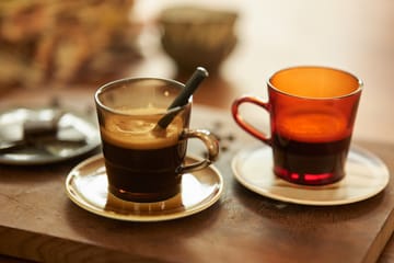 70's glassware kaffekopp 20 cl 4-pakning - Mud brown - HKliving