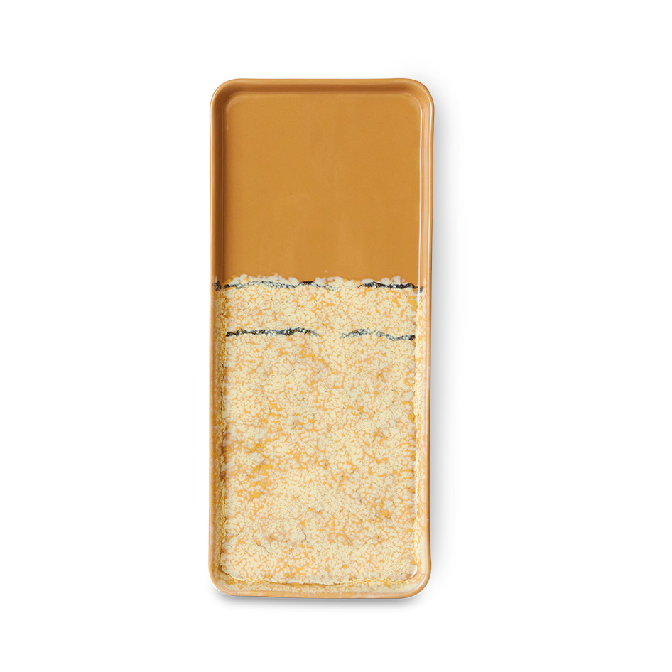 HKliving 70's kakefat 13,5x31,5 cm Sunbeam | Skandinavisk Design | Serveringsfat | Multi