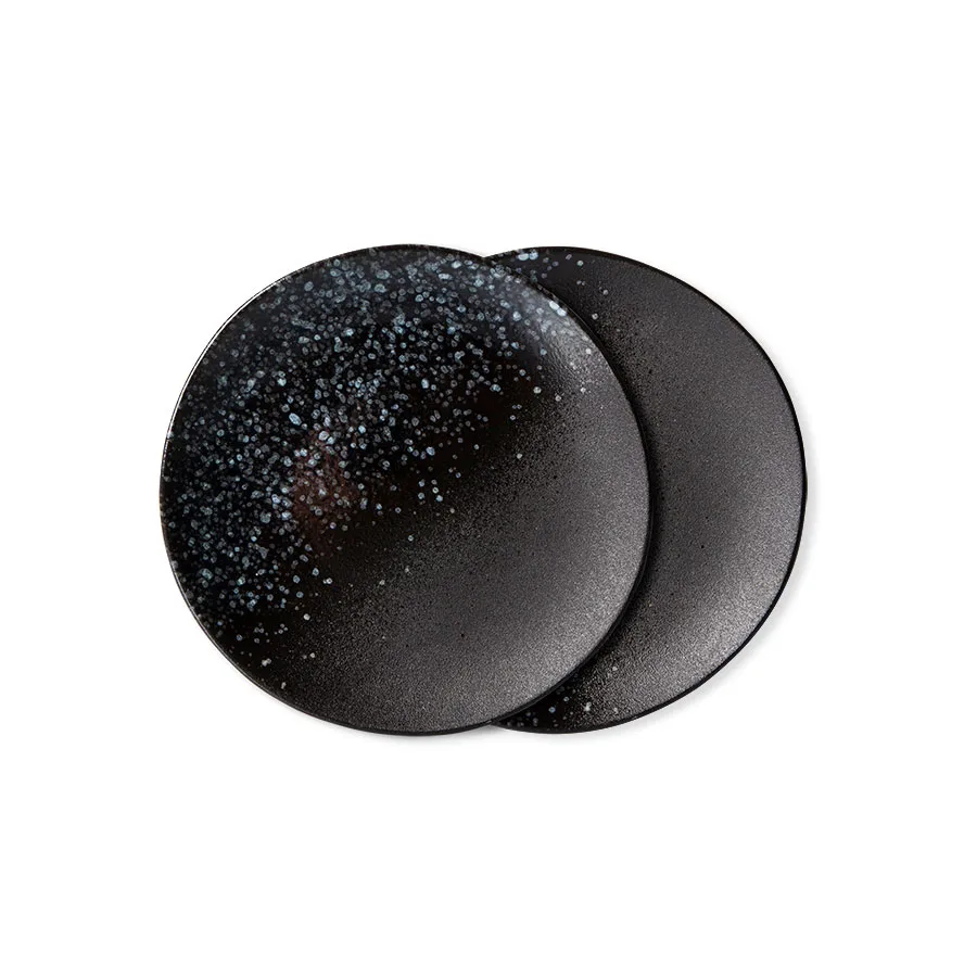 70's keramikk asjetter 2-pakning Ø17,5 cm, Stars HKliving