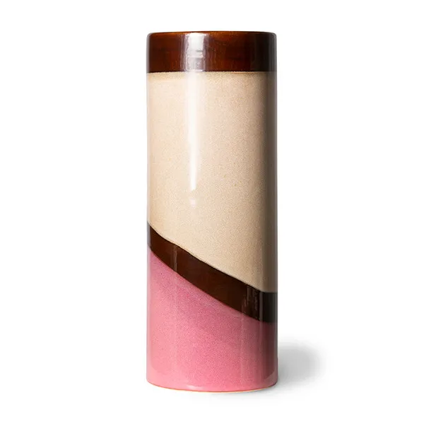 70's keramikk Vase L Ø9,5x25 cm, Dyner HKliving
