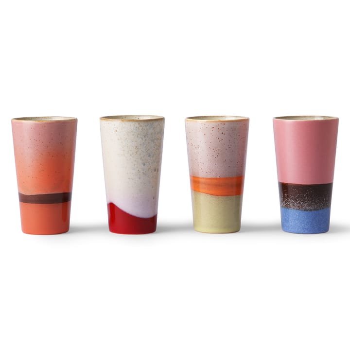 70's lattekopp 4-stk., Multi HKliving