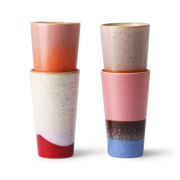 70's lattekopp 4-stk., Multi HKliving