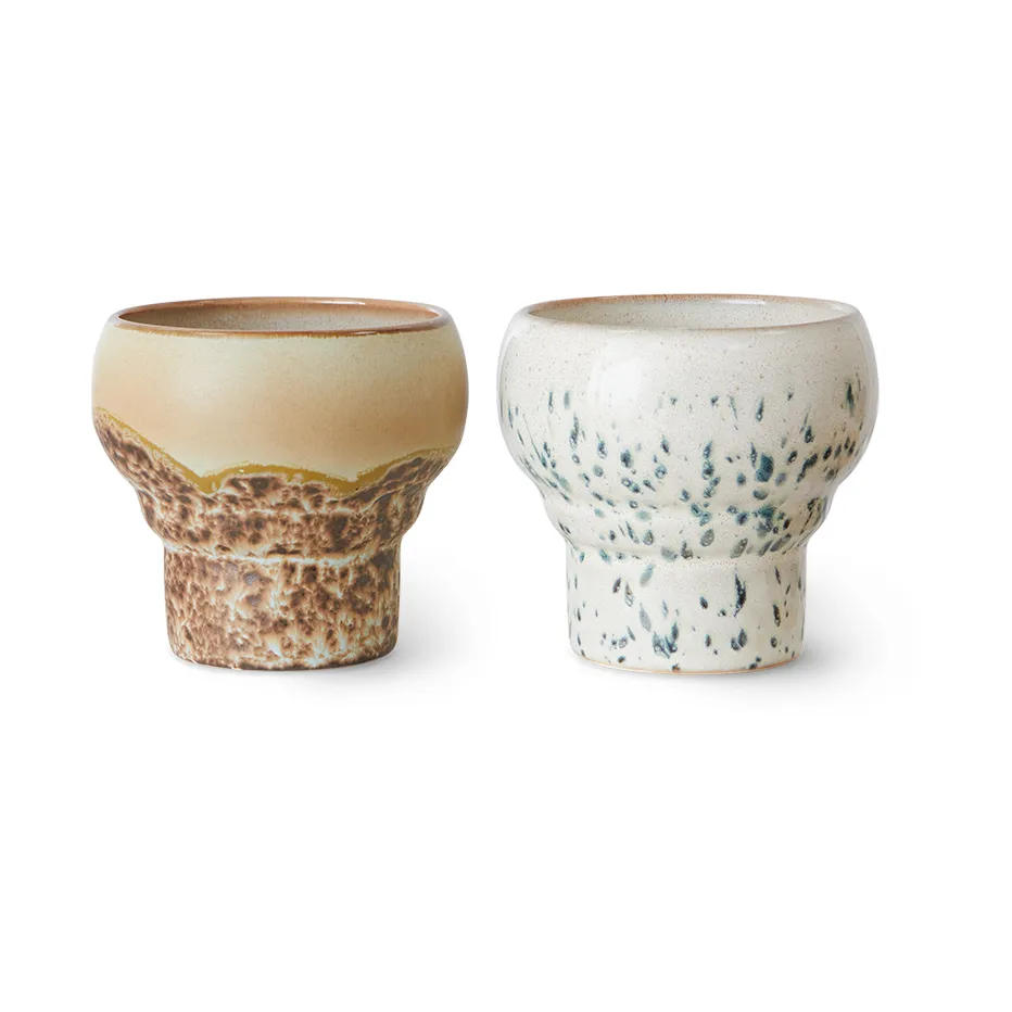 70's lungo krus 24 cl 2-pakning, Coral HKliving